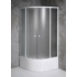 Kép 2/5 - Aqualine Arlen íves zuhanykabin, 80x80x150cm, BRICK üveg, 4mm, 150 cm magas