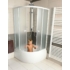 Kép 3/5 - Aqualine Arlen íves zuhanykabin, 80x80x150cm, BRICK üveg, 4mm, 150 cm magas