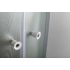 Kép 5/9 - Aqualine Arlen íves zuhanykabin, 90x90x185cm, fehér, BRICK üveg, 4mm, 185 cm magas