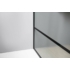 Kép 5/13 - Sapho Cure Black fix zuhanyfal, 100cm, matt fekete 200cm magas