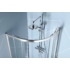 Kép 8/10 - Sapho Polysan Easy Line íves zuhanykabin, 100x80cm, transzparent üveg, 6mm, 190 cm magas