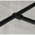 Kép 1/2 - GELCO VARIO Walk-In sarok merevítő, 650mm, fekete GX2014 - GX2014