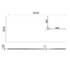 Kép 5/5 - GELCO MITIA szögletes öntöttmárvány zuhanytálca, 140x90x3cm, fekete