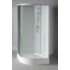 Kép 9/9 - Aqualine Aigo íves zuhanybox, 90x90x206cm, fehér profil, transzparent üveg, 5mm, 206 cm magas