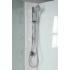 Kép 3/9 - Aqualine Aigo íves zuhanybox, 90x90x206cm, fehér profil, transzparent üveg, 5mm, 206 cm magas