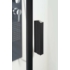 Kép 3/6 - Sapho Polysan Zoom Line Black íves zuhanykabin, balos, 90x90cm, transzparent, fekete, 6mm, 200 cm magas