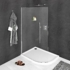 Kép 1/8 - Sapho Polysan Modular  Shower Fix íves zuhanyfal, 80 cm MS1-80-C