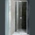 Kép 1/9 - Aqualine Amico  nyíló zuhanyajtó, 100-122x185cm, fehér profil, 6mm transparent üveg G100