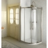 Kép 1/7 - Sapho GELCO ANTIQUE íves zuhanykabin, eltolható kétszárnyú ajtó, 90x90cm, transzparent üveg minta nélkül, bronz