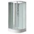 Kép 1/9 - Aqualine Aigo íves zuhanybox, 90x90x206cm, fehér profil, transzparent üveg, 5mm, 206 cm magas YB93