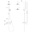 Kép 8/8 - Aqualine Marco zuhanyoszlop zuhanyszettel, csapteleppel, mag.: 800-1150 mm, króm