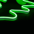 Kép 3/3 - Dekortrend Neonfényű fenyő ablakdísz, zöld színben, vezeték nélküli, 31 cm